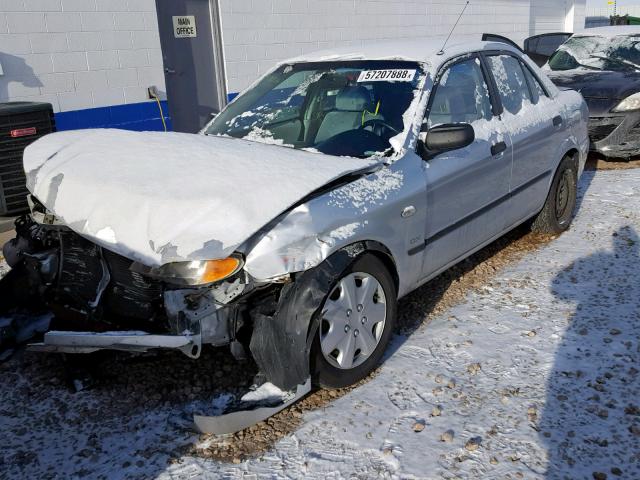 JM1BJ225830183968 - 2003 MAZDA PROTEGE DX SILVER photo 2