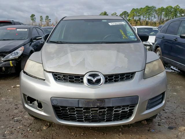 JM3ER29L070112643 - 2007 MAZDA CX-7 SILVER photo 9