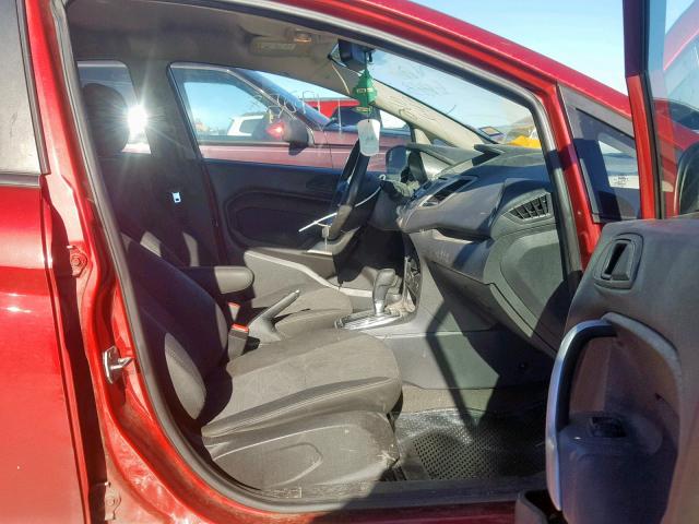 3FADP4CJ2CM216643 - 2012 FORD FIESTA SEL RED photo 5