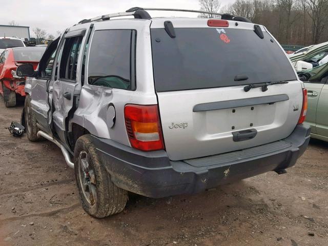 1J4GX48JX4C183386 - 2004 JEEP GRAND CHER GRAY photo 3