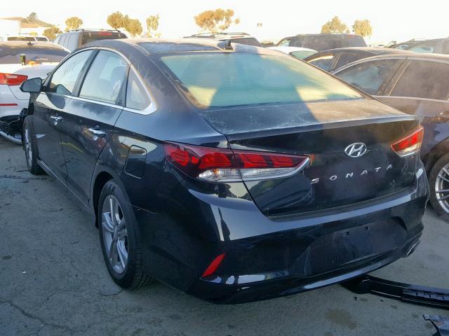 5NPE34AF3JH657712 - 2018 HYUNDAI SONATA SPO BLACK photo 3