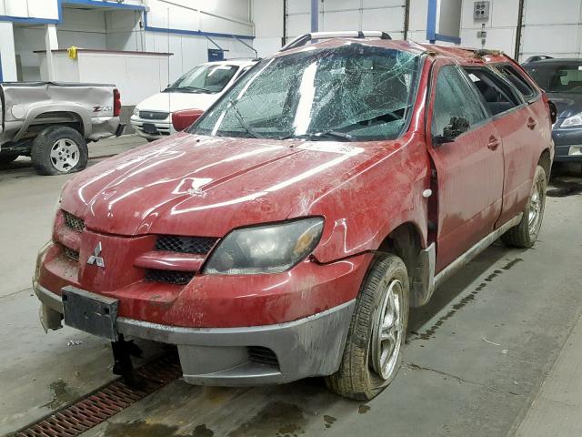 JA4LZ31G33U609672 - 2003 MITSUBISHI OUTLANDER RED photo 2