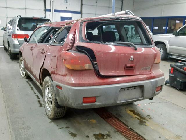 JA4LZ31G33U609672 - 2003 MITSUBISHI OUTLANDER RED photo 3