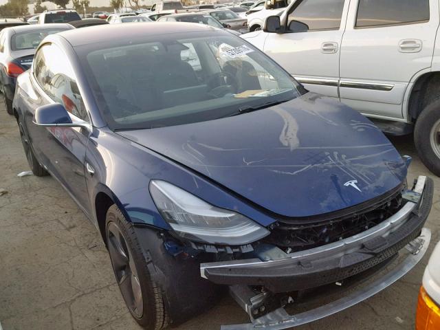 5YJ3E1EA6JF043394 - 2018 TESLA MODEL 3 BLUE photo 1