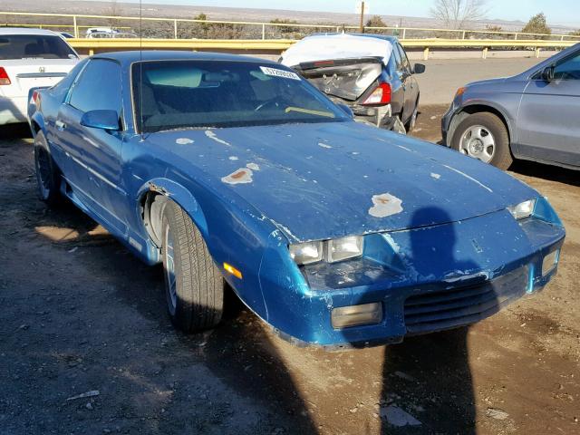 1G1FP23T7NL101929 - 1992 CHEVROLET CAMARO RS BLUE photo 1