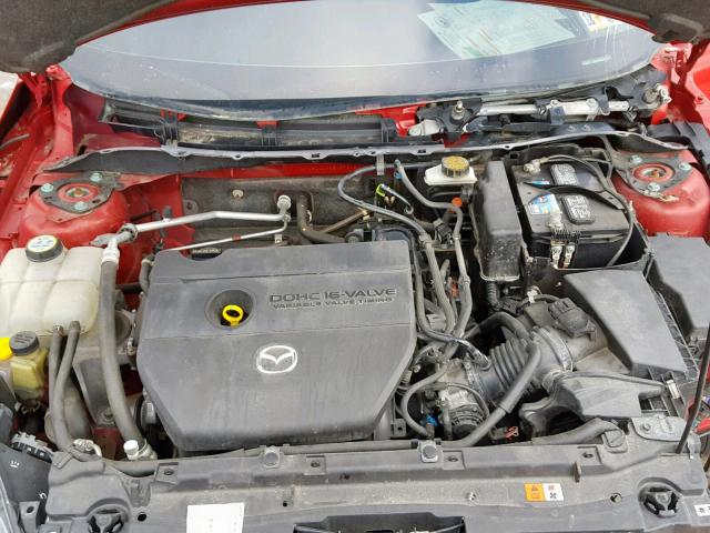 JM1BL1U63B1378122 - 2011 MAZDA 3 S RED photo 7