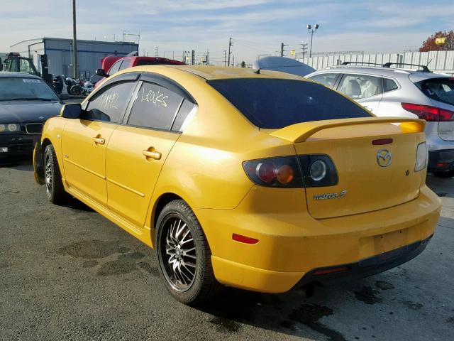 JM1BK323441212461 - 2004 MAZDA 3 S YELLOW photo 3