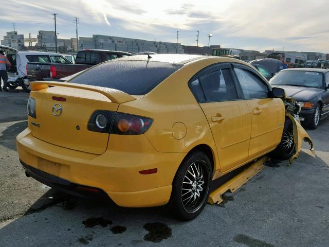 JM1BK323441212461 - 2004 MAZDA 3 S YELLOW photo 4