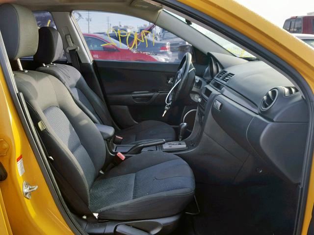 JM1BK323441212461 - 2004 MAZDA 3 S YELLOW photo 5