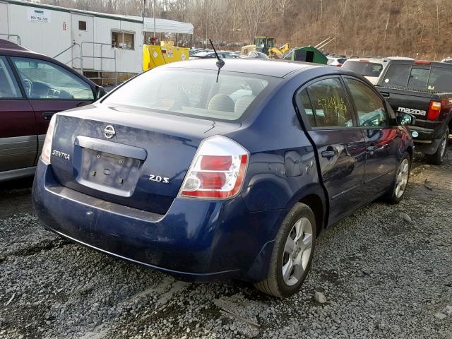 3N1AB61E87L719542 - 2007 NISSAN SENTRA 2.0 BLUE photo 4