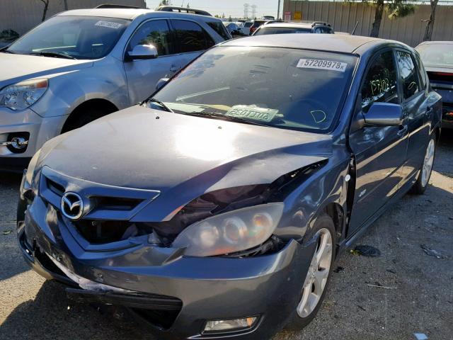 JM1BK344781121518 - 2008 MAZDA 3 HATCHBAC CHARCOAL photo 2