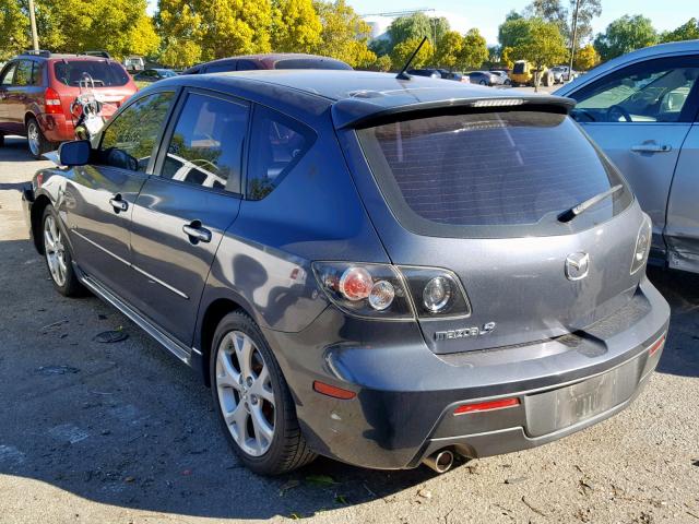 JM1BK344781121518 - 2008 MAZDA 3 HATCHBAC CHARCOAL photo 3