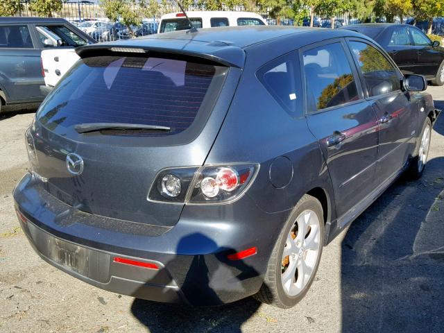 JM1BK344781121518 - 2008 MAZDA 3 HATCHBAC CHARCOAL photo 4