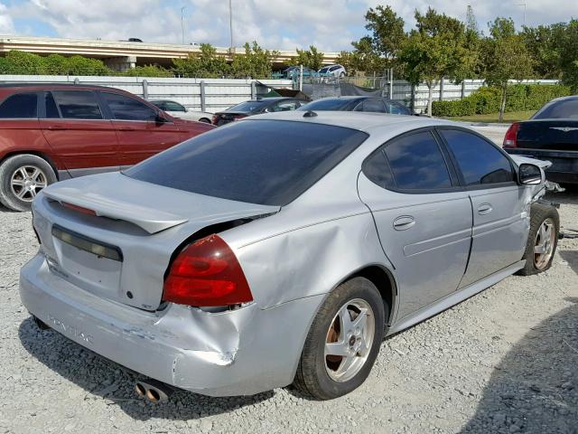 2G2WS522941278622 - 2004 PONTIAC GRAND PRIX SILVER photo 4