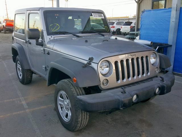 1C4AJWAG5FL735497 - 2015 JEEP WRANGLER S GRAY photo 1