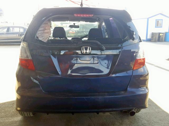 JHMGE8G43AC020216 - 2010 HONDA FIT SPORT BLUE photo 10