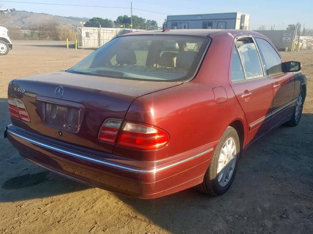 WDBJF65J3YB008034 - 2000 MERCEDES-BENZ E 320 RED photo 4