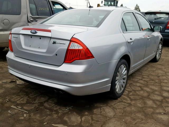 3FADP0L36AR137809 - 2010 FORD FUSION HYB SILVER photo 4