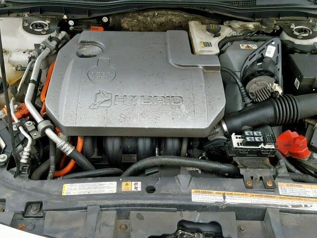 3FADP0L36AR137809 - 2010 FORD FUSION HYB SILVER photo 7