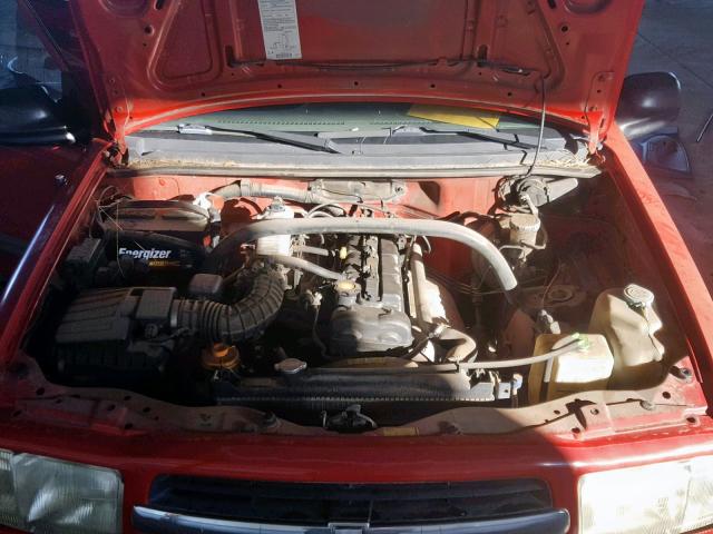 2CNBE13CX26920066 - 2002 CHEVROLET TRACKER RED photo 7
