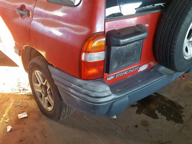 2CNBE13CX26920066 - 2002 CHEVROLET TRACKER RED photo 9
