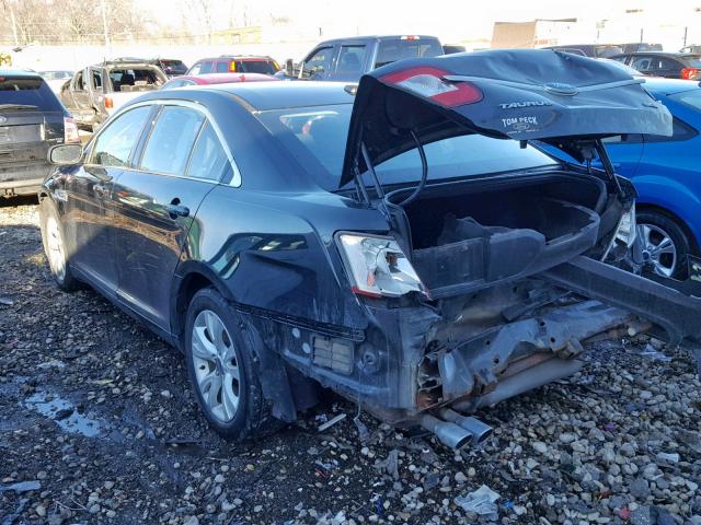 1FAHP2EW5AG137571 - 2010 FORD TAURUS SEL BLACK photo 3