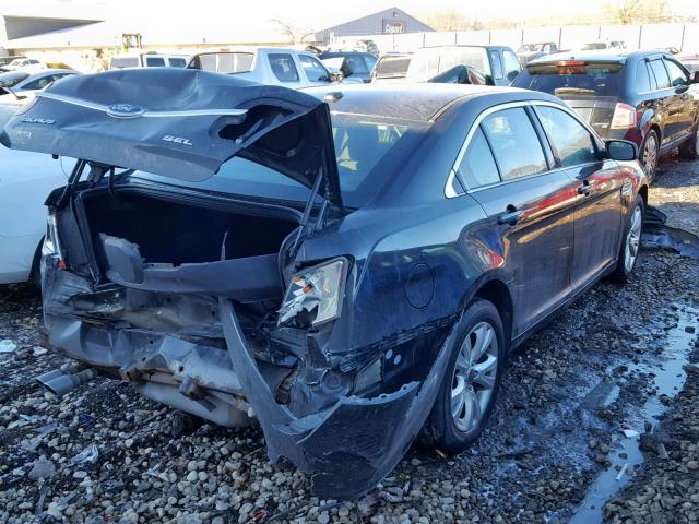 1FAHP2EW5AG137571 - 2010 FORD TAURUS SEL BLACK photo 4