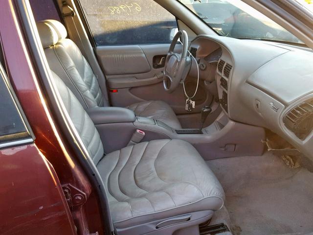 2G4WF52K2T1505062 - 1996 BUICK REGAL GRAN MAROON photo 5