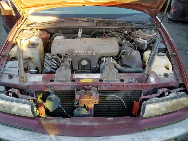 2G4WF52K2T1505062 - 1996 BUICK REGAL GRAN MAROON photo 7