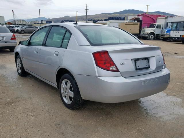 1G8AJ55F77Z105159 - 2007 SATURN ION LEVEL SILVER photo 3