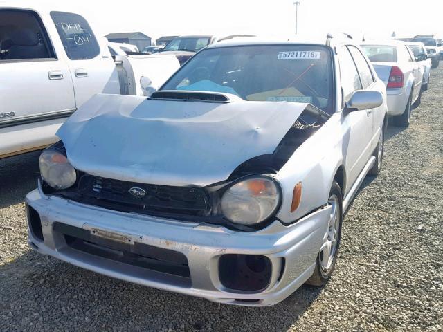 JF1GG29612G802845 - 2002 SUBARU IMPREZA WR SILVER photo 2