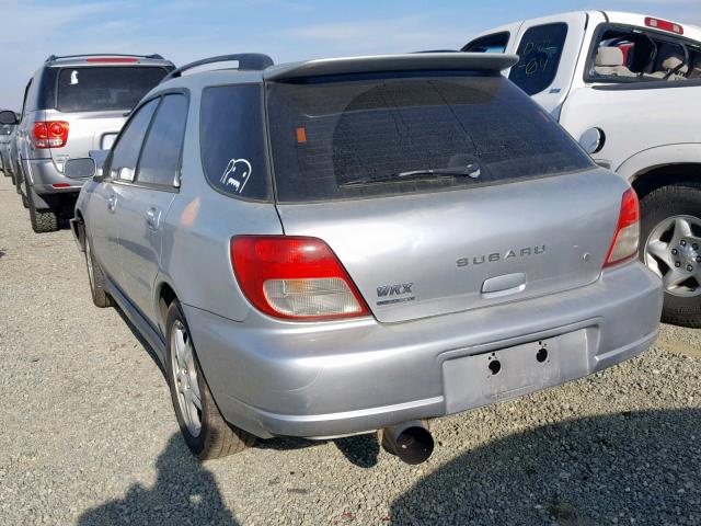 JF1GG29612G802845 - 2002 SUBARU IMPREZA WR SILVER photo 3