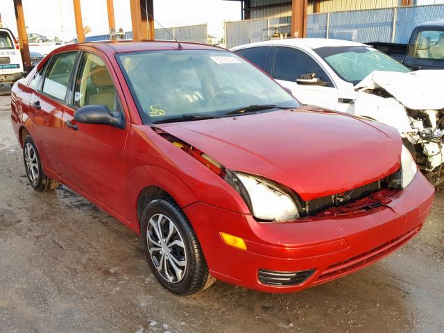 1FAFP34N05W149001 - 2005 FORD FOCUS ZX4 RED photo 1
