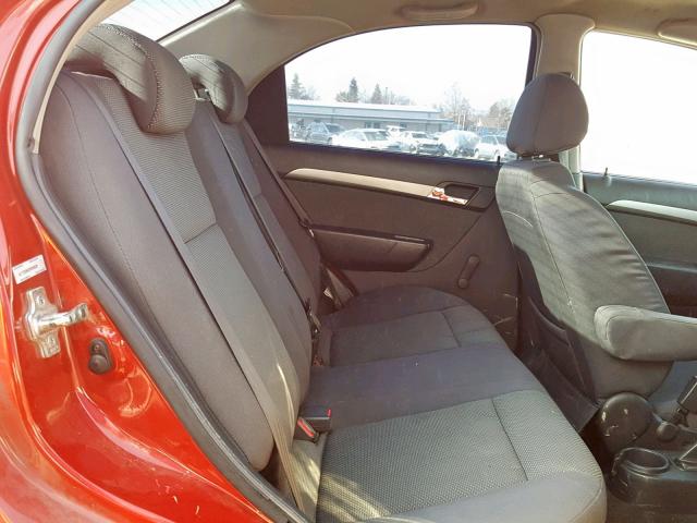 KL1TD56628B098630 - 2008 CHEVROLET AVEO BASE წითელი ფოტო 6