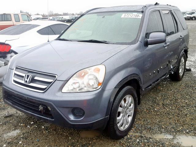 JHLRD789X5C017937 - 2005 HONDA CR-V SE SILVER photo 2