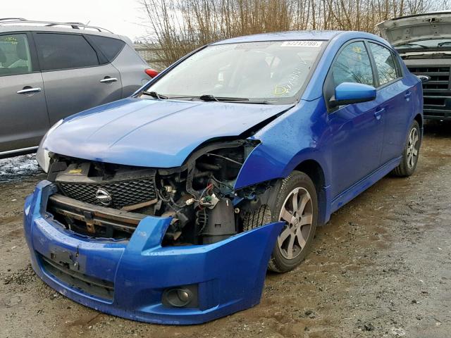 3N1AB6AP1CL623408 - 2012 NISSAN SENTRA 2.0 BLUE photo 2