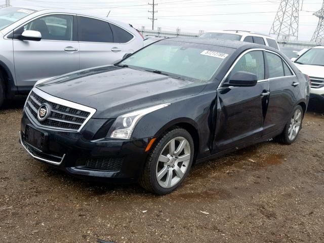 1G6AA5RA8D0139778 - 2013 CADILLAC ATS BLACK photo 2