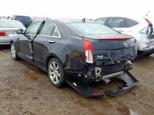 1G6AA5RA8D0139778 - 2013 CADILLAC ATS BLACK photo 3