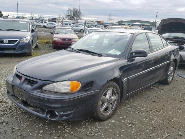 1G2NV52E21C161855 - 2001 PONTIAC GRAND AM G BLACK photo 2