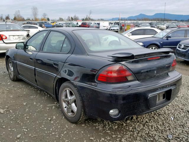 1G2NV52E21C161855 - 2001 PONTIAC GRAND AM G BLACK photo 3