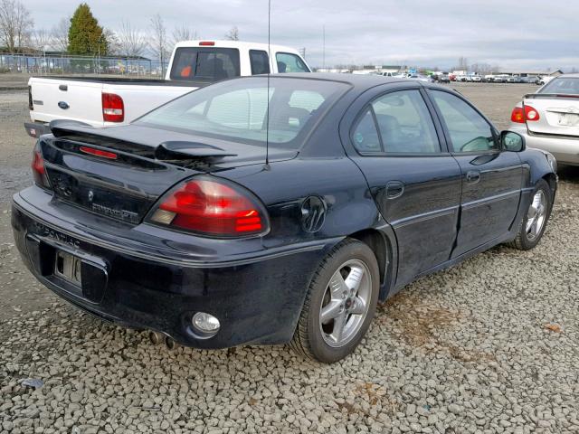 1G2NV52E21C161855 - 2001 PONTIAC GRAND AM G BLACK photo 4