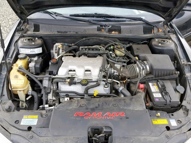 1G2NV52E21C161855 - 2001 PONTIAC GRAND AM G BLACK photo 7