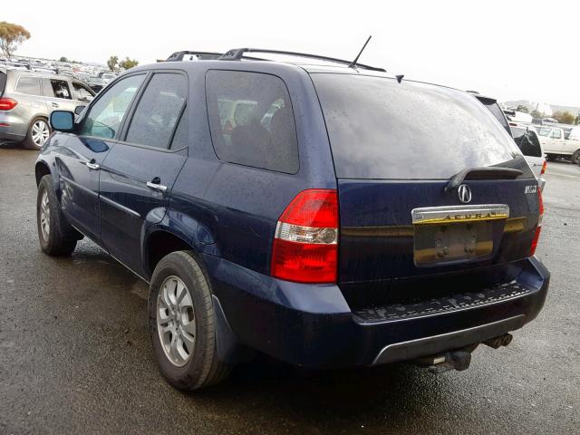 2HNYD18993H545107 - 2003 ACURA MDX TOURIN BLUE photo 3