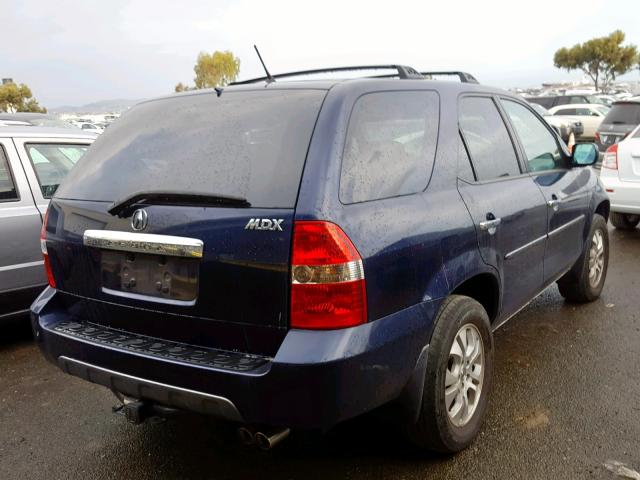 2HNYD18993H545107 - 2003 ACURA MDX TOURIN BLUE photo 4