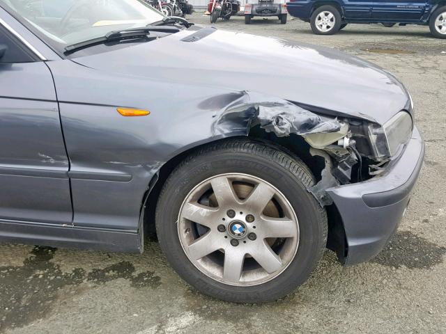 WBAAX13443PJ00423 - 2003 BMW 325 IT GRAY photo 9