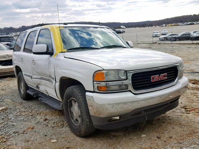 1GKEC13Z15J204437 - 2005 GMC YUKON WHITE photo 1