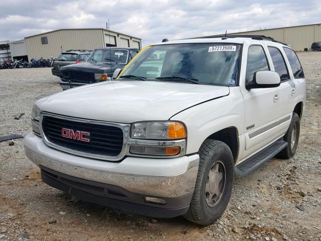 1GKEC13Z15J204437 - 2005 GMC YUKON WHITE photo 2