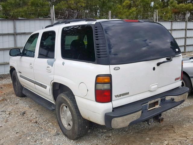 1GKEC13Z15J204437 - 2005 GMC YUKON WHITE photo 3