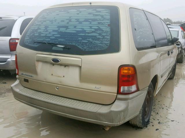 2FMZA51431BA44394 - 2001 FORD WINDSTAR L GOLD photo 4