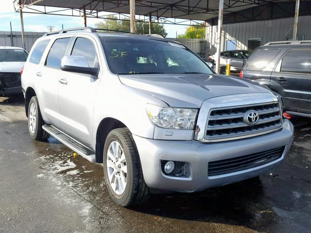 5TDKY5G11DS046436 - 2013 TOYOTA SEQUOIA LI SILVER photo 1
